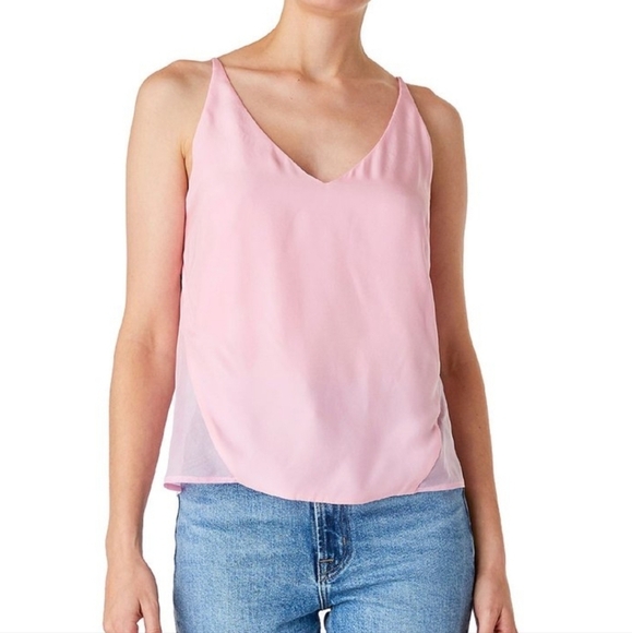 J Brand silk top with sheer  back bnwt size M - Picture 1 of 2